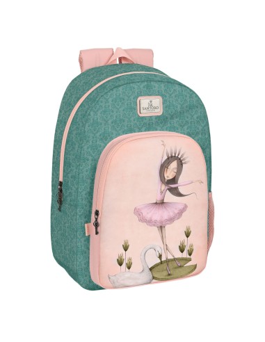 Cartable Santoro Swan lake Gris Rose 30 x 46 x 14 cm