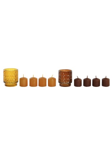 Ensemble de Bougies DKD Home Decor 36 g Urbaine (2 Unités) (12 Unités)