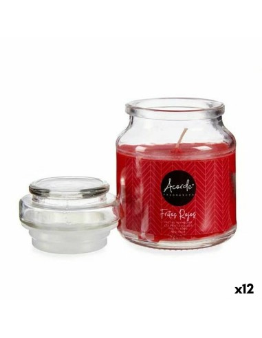 Bougie Parfumée Fruits rouges 7 x 10 x 7 cm (12 Unités)