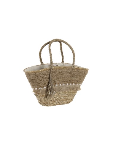 Sac de plage DKD Home Decor 53 x 15 x 51,5 cm Naturel Herbier marin