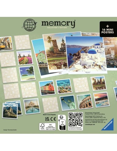 Jouet Educatif Ravensburger Memory: Collectors' Memory - Voyage Multicouleur (ES-EN-FR-IT-DE)