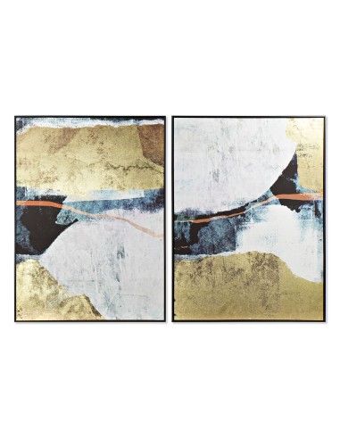 Cadre DKD Home Decor Abstrait (2 pcs) (103.5 x 4.5 x 143 cm)