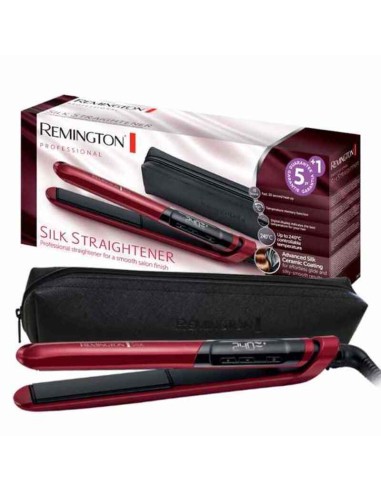 Lisseur à cheveux Remington S9600 Rouge Noir