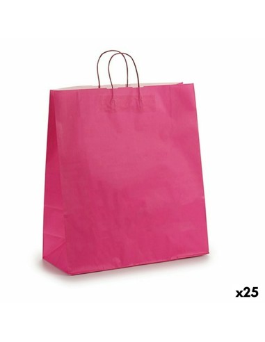 Sac en papier Rose 16 x 57,5 x 46 cm (25 Unités)