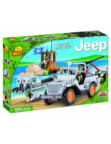 Jeu de construction small army jeep et bateau