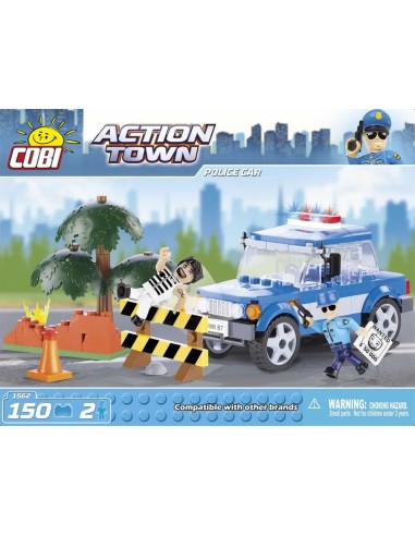 Jeu de construction action town de la voiture de police