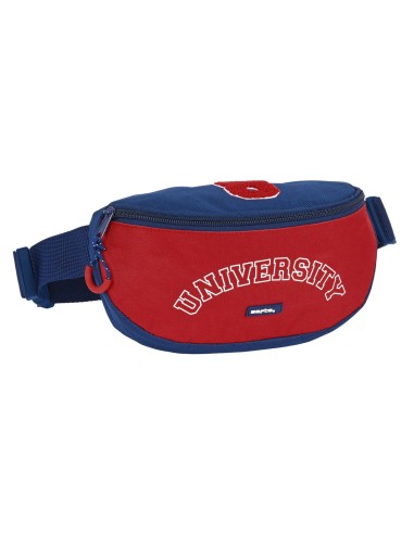 Sac banane Safta University Rouge Blue marine (23 x 14 x 9 cm)