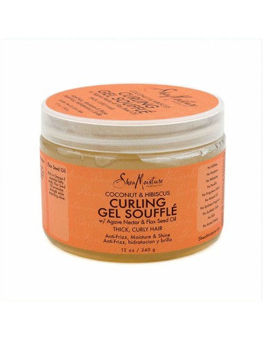 Gel stylisant Shea Moisture Coconut  Hibiscus Curl Cheveux bouclés (340 g)