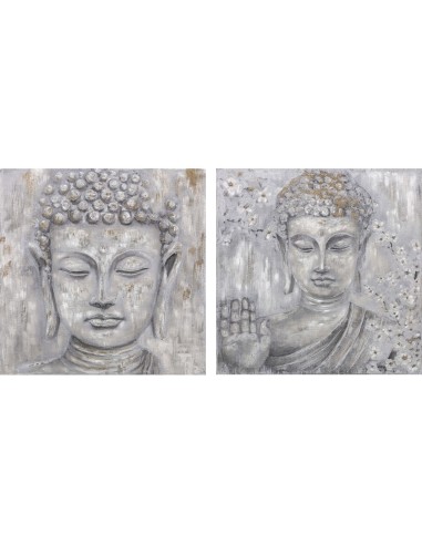 Cadre DKD Home Decor Buda (100 x 2.4 x 100 cm) (2 pcs)