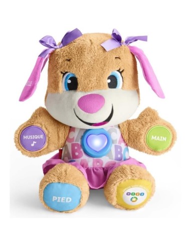 Fisher-Price - Nouveau SIS interactif - Peluche interactive - 6 mois et  FPP52