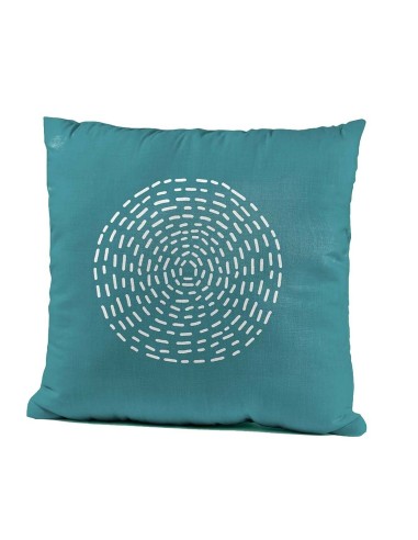 Coussin étnico Cyan 45 x 45 cm