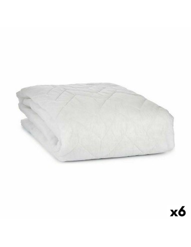 Protecteur de matelas Blanc 135 x 190 cm (6 Unités)