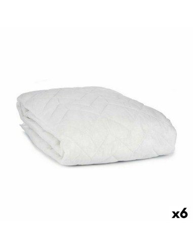 Protecteur de matelas Blanc 150 x 190 cm (6 Unités)