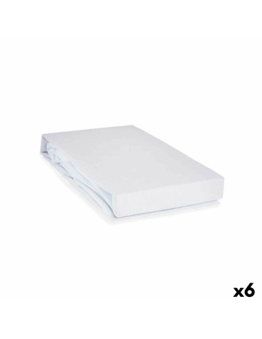 Protecteur de matelas Blanc 135 x 195 cm (6 Unités)