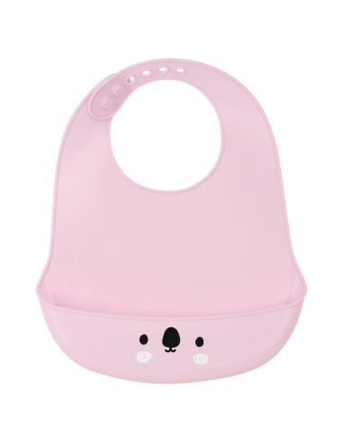 Bavoir Safta Koala Silicone Rose (21 x 2 x 26 cm)