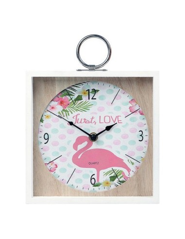 Horloge Murale Flamenco Rose (20 X 5 x 20 cm) 110822