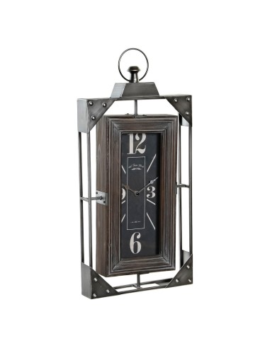 Horloge Murale DKD Home Decor Loft Bois Fer (29 x 6.5 x 61 cm)