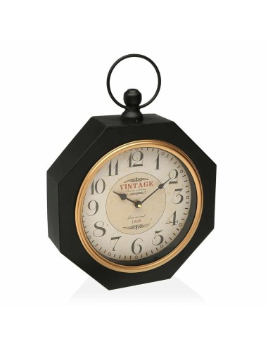 Horloge Murale Versa bLACK Métal (28 x 8 x 40 cm)