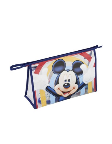 Ensemble de Toilette pour Enfant de Voyage Mickey Mouse Bleu (23 x 16 x 7 cm) (4 pcs)