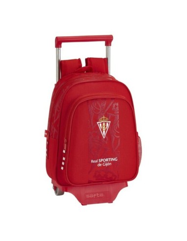 Cartable à roulettes 705 Real Sporting de Gijón Rouge