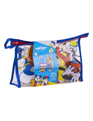 Ensemble de Toilette pour Enfant de Voyage Mickey Mouse 4 Pièces Bleu