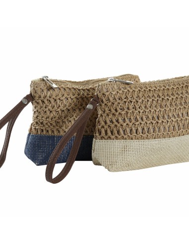 Trousse de toilette DKD Home Decor Fibre Jaune Bleu Blanc Rouge Beige 20 x 5 x 15 cm (4 Pièces)