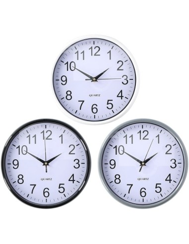 Horloge Murale Ø 25 x 3 cm Multicouleur polypropylène