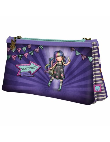 Trousse Fourre-Tout Double Gorjuss Up and away Violet (21.5 x 11,5 x 5 cm)