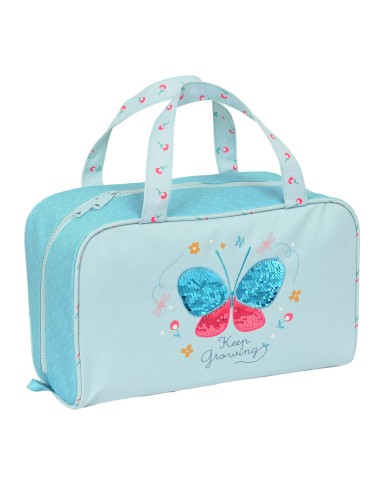 Trousse de Toilette BlackFit8 Keep Growing Bleu clair (31 x 14 x 19 cm)