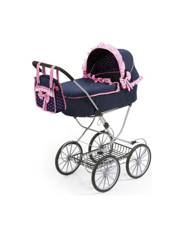 Poussette pour poupées Reig Dolls Pram Blue marine 64 cm