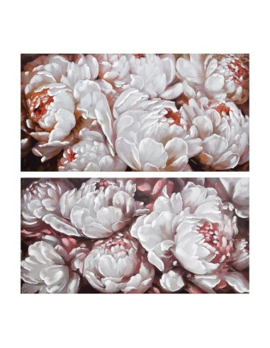 Cadre DKD Home Decor Fleurs (120 x 3 x 60 cm) (2 pcs)