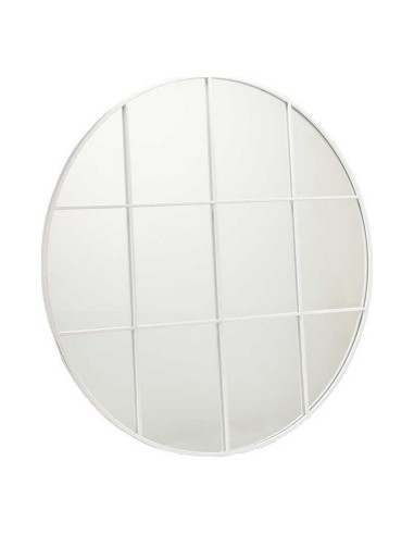 Miroir mural Rond Métal Blanc (100 x 2,5 x 100 cm)