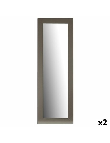 Miroir mural Argenté Bois verre 52,5 x 155 x 1,5 cm (2 Unités)