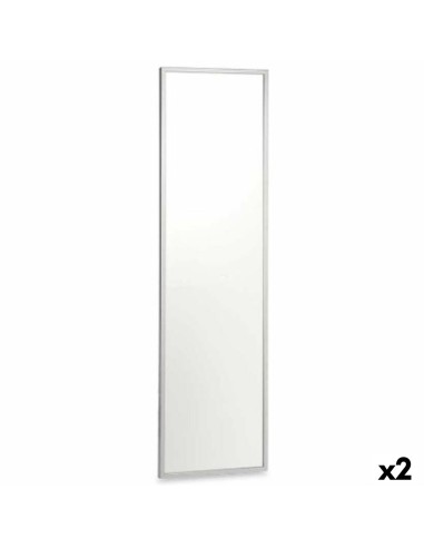 Miroir mural Argenté Bois MDF 40 x 142,5 x 3 cm (2 Unités)