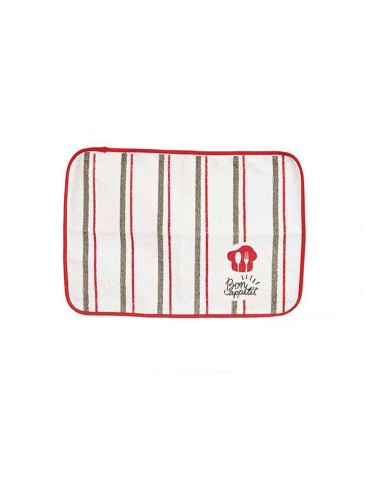 Set de table Bon Apetit Rouge Blanc 33 x 0,3 x 48 cm