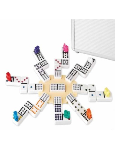 Domino mexican train double 12 avec malette en alu lucile