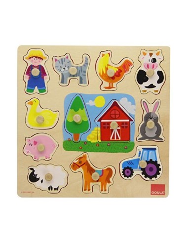 Puzzle enfant en bois Diset (12 pcs)