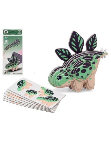 Puzzle 3D Dino Vert 18 x 8 cm