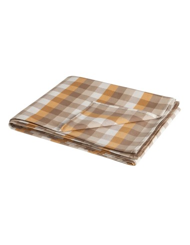 Nappe Polyester Ocre 100 % coton 140 x 240 cm