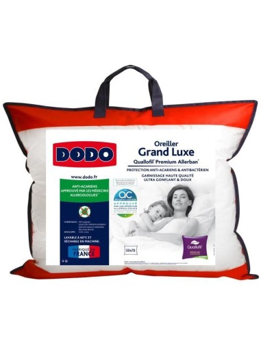 DODO Oreiller Grand luxe Quallofil Allerban 50x70cm