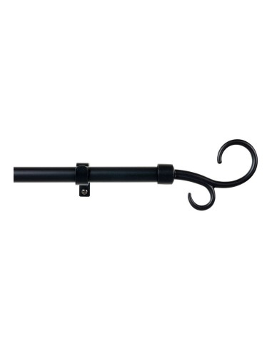 Tringle à Rideau Stor Planet Extensible Noir (110 cm)