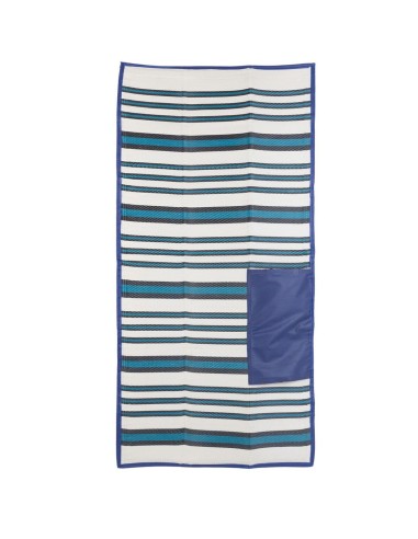 Serviette de plage Milos Bleu polypropylène 90 x 180 cm