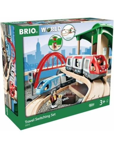 Set de construction Brio Travelers Platform Tour Multicouleur 42 Pièces