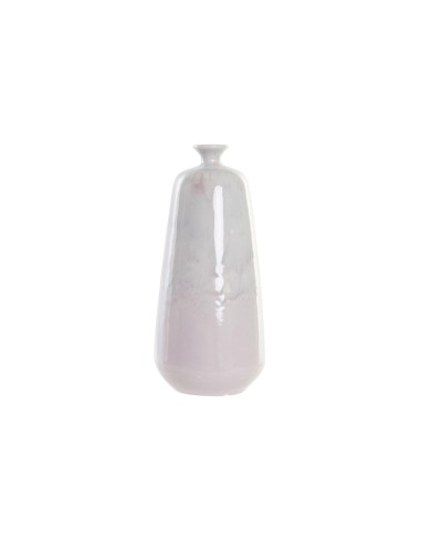 Vase DKD Home Decor Céramique Rose clair Bicolore 15 x 15 x 32 cm Moderne