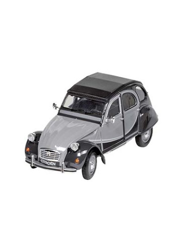 Citroen 2cv 6 charleston en métal grise et noire