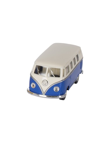 Volkswagen bus classic 1962 bleu et blanc bertrand