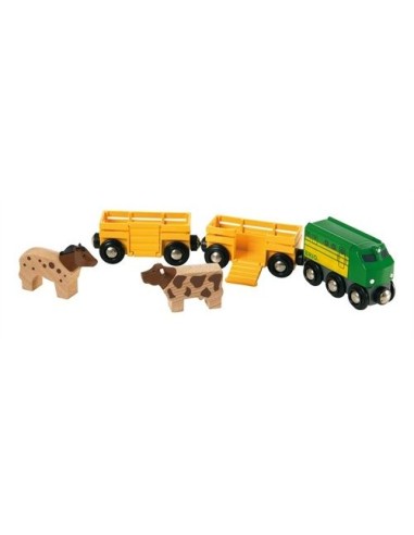 BRIO World  - 33404 - Train Des Animaux De La Ferme