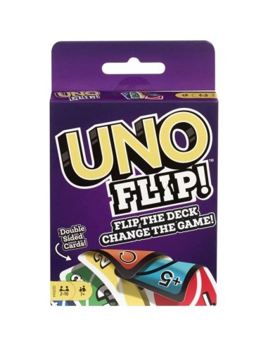 UNO - Flip Side - Jeu de Cartes Famille - Uno avec cartes réversibles