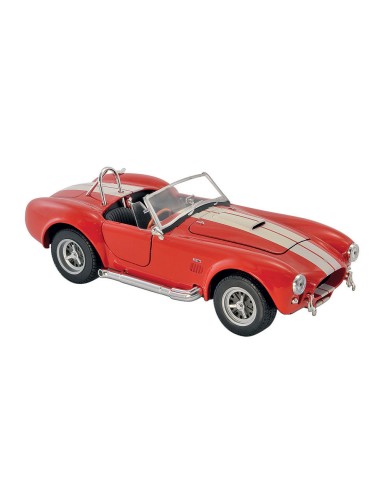 Voiture de sport shelby cobra rouge et blanche