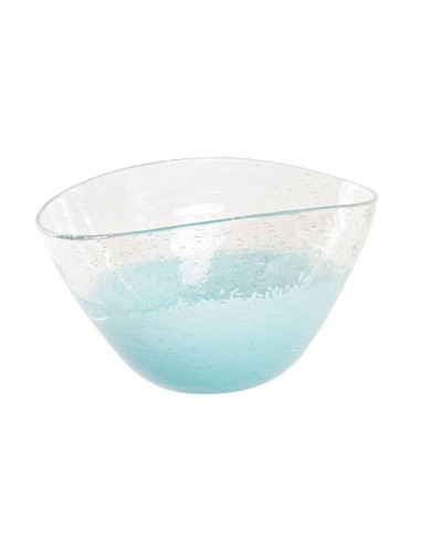 Centre de Table DKD Home Decor 27 x 20 x 15,5 cm Verre Bleu Transparent